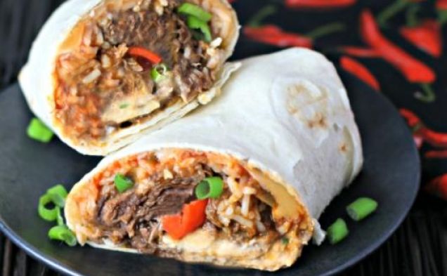 Image of Cheesy Beef Burrito